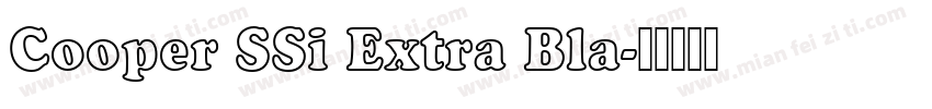 Cooper SSi Extra Bla字体转换